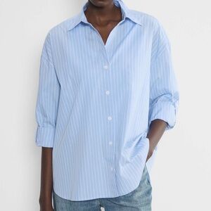 Aritza Babaton Archive Striped Shirt in Blue, 2XS
